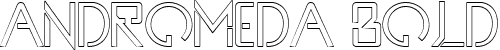 Andromeda Bold font - AndromedaSpace-Outline.ttf