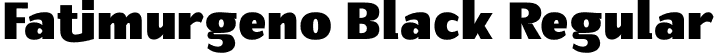 Fatimurgeno Black Regular font - Fatimurgeno Black.otf