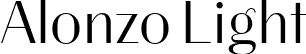 Alonzo Light font - alonzo-light.otf