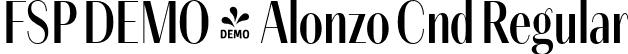 FSP DEMO - Alonzo Cnd Regular font - Fontspring-DEMO-alonzo-cndregular.otf