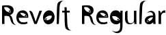 Revolt Regular font - Revolt.otf