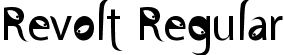 Revolt Regular font - Revolt.ttf