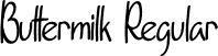 Buttermilk Regular font - Buttermilk.otf