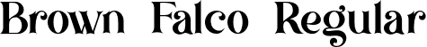 Brown Falco Regular font - Brown Falco DEMO otf.otf