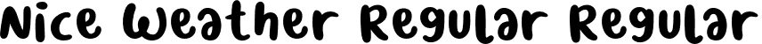 Nice Weather Regular Regular font - Nice Weather Regular.otf