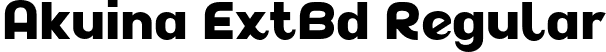 Akuina ExtBd Regular font - AkuinaPersonaluse-ExtraBold.otf