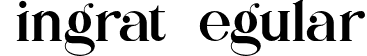 Ningrat Regular font - ningratregular-ovooo.otf