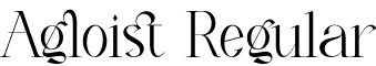 Agloist Regular font - Agloist.otf