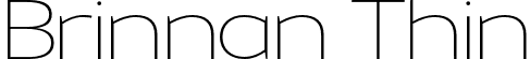 Brinnan Thin font - Brinnan Thin.otf