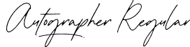 Autographer Regular font - Autographer-Demo.otf