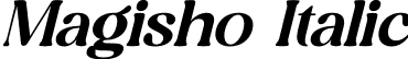 Magisho Italic font - Magisho-Italic.otf