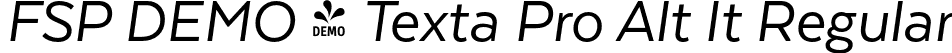 FSP DEMO - Texta Pro Alt It Regular font - Fontspring-DEMO-textaproalt-regularit.otf