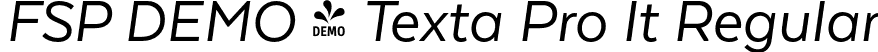 FSP DEMO - Texta Pro It Regular font - Fontspring-DEMO-textapro-regularit.otf