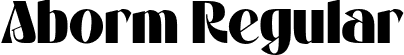 Aborm Regular font - abormregular-99gxny.otf