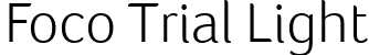 Foco Trial Light font - Foco_Trial_Lt.ttf