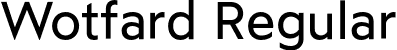 Wotfard Regular font - wotfard-regular.otf