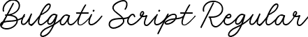 Bulgati Script Regular font - Bulgati.ttf