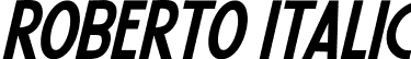 Roberto Italic font - Roberto-Italic.ttf