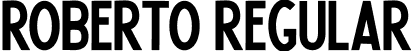 Roberto regular font - Roberto-regular.ttf