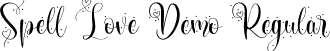 Spell Love Demo Regular font - SpellLoveDemo-Wy4vA.ttf