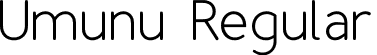 Umunu Regular font - umunu.otf