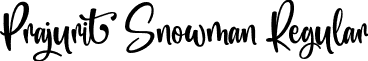 Prajurit Snowman Regular font - Prajurit Snowman.otf