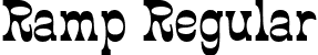 Ramp Regular font - ramp.otf