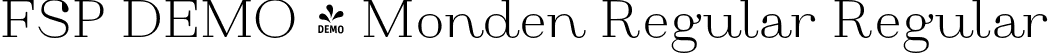 FSP DEMO - Monden Regular Regular font - Fontspring-DEMO-monden-regular.otf