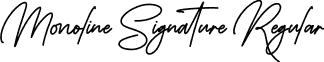 Monoline Signature Regular font - MonolineSignature-0W1PP.otf