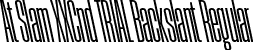 At Slam XXCnd TRIAL Backslant Regular font - AtSlamXXCndTRIAL-RegularBackslant.otf