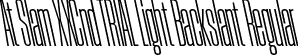 At Slam XXCnd TRIAL Light Backslant Regular font - AtSlamXXCndTRIAL-LightBackslant.otf