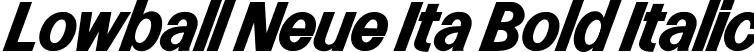 Lowball Neue Ita Bold Italic font - LowballNeueBoldItalic-lgXJw.ttf