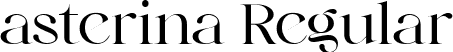 asterina Regular font - asterina.ttf