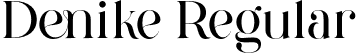 Denike Regular font - Denike-Regular.otf