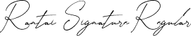 Rantai Signature Regular font - RantaiSignature-51vK8.ttf