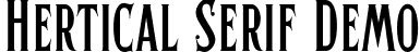 Hertical Serif Demo font - herticalserifdemo-ald9p.otf