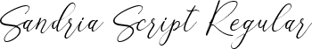 Sandria Script Regular font - sandria-script.ttf