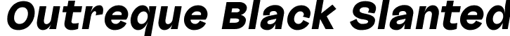 Outreque Black Slanted font - OutrequeBlackSlanted.ttf