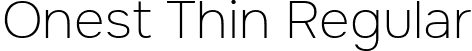 Onest Thin Regular font - OnestThin1602-hint.ttf