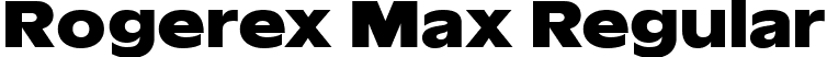 Rogerex Max Regular font - RogerexMax-d92lE.ttf