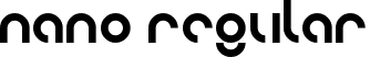 Nano Regular font - nano.ttf