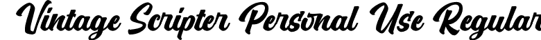 Vintage Scripter Personal Use Regular font - VintageScripterPersonalUse-nRGx1.otf