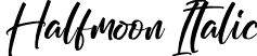 Halfmoon Italic font - Halfmoon Italic.otf