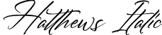 Hatthews Italic font - Hatthews Italic.otf