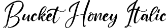 Bucket Honey Italic font - Bucket  Honey Italic.otf