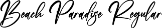 Beach Paradise Regular font - Beach-Paradise.otf