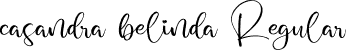 casandra belinda Regular font - casandra-belinda.otf