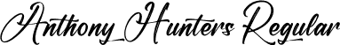 Anthony Hunters Regular font - Anthony-Hunters.otf