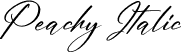 Peachy Italic font - Peachy-Italic.otf