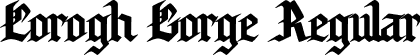 Corogh Gorge Regular font - Corogh-Gorge.otf